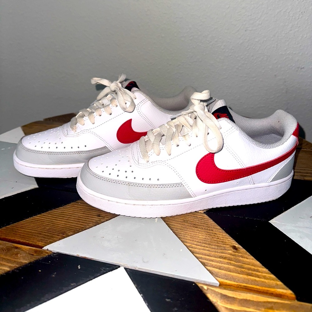 Nike Court Vision Low White Red